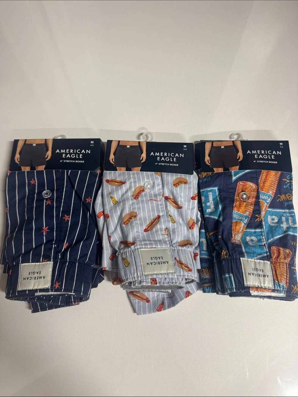 American Eagle Boxers Mens Medium 3 Pack